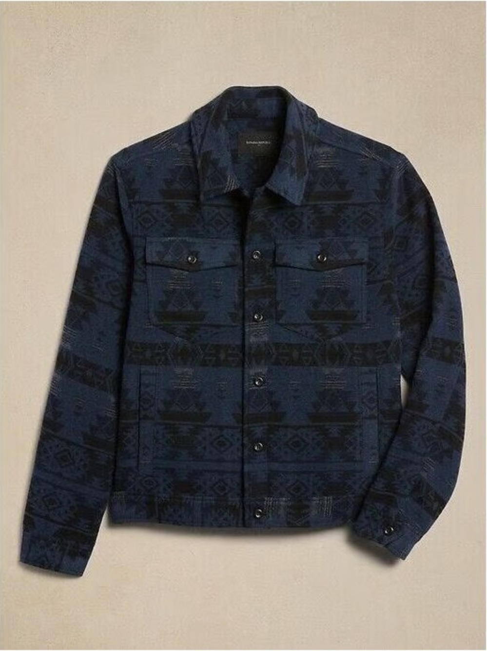 BANANA REPUBLIC - Maverick Patterned Trucker Jacket - Men’s 2XL